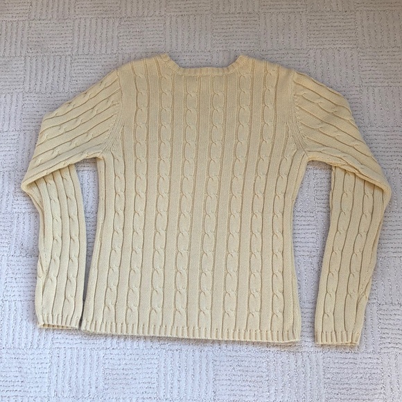 Izod Yellow Cable Knit Sweater - Final Price - Picture 4 of 4